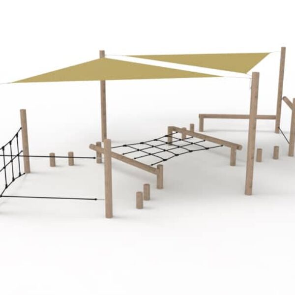 Balanceerparcours Robinia groot met Schaduwdoek