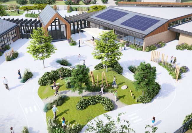 Rehobothschool - 3D shot 1_10 - Photo schoolpleinontwerp 3D