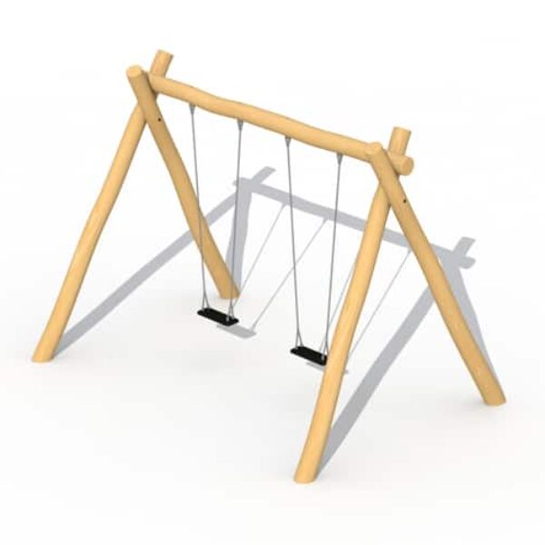 Dubbele Schommel met Rubberzittingen