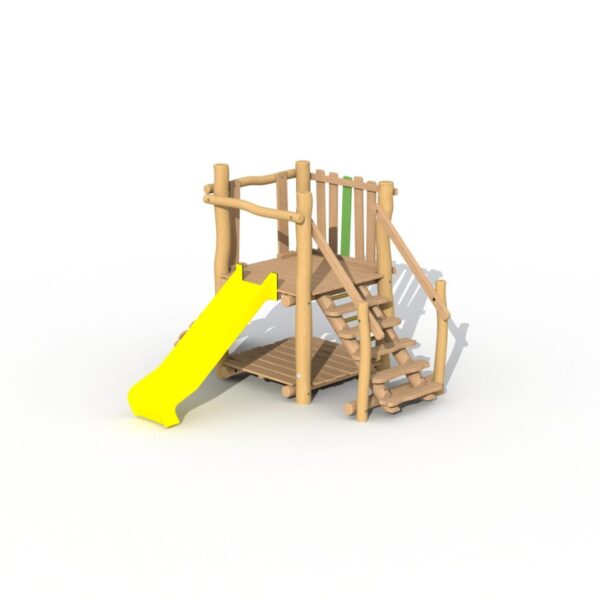 Jagerstoren Zonder Dak met Kunststof Glijbaan