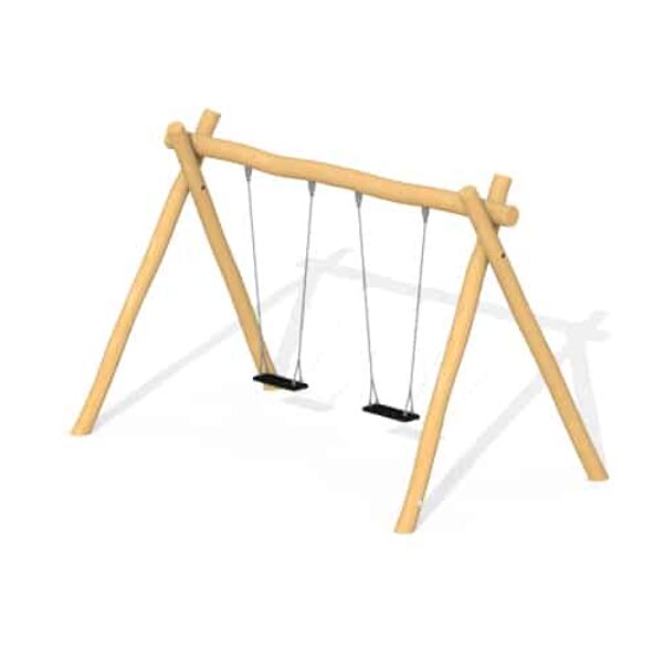 Schommel KLeuterschommel met 2 Rubberzittingen