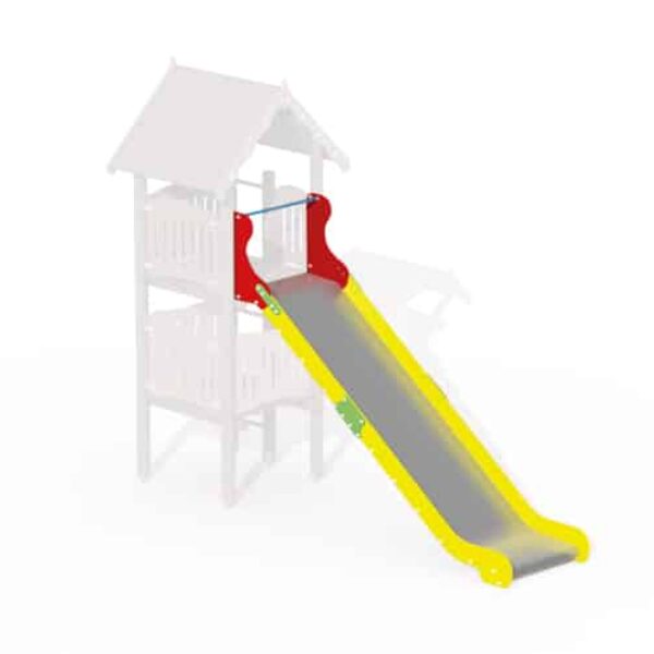 Hoge RVS Glijbaan (Aanbouwelement)