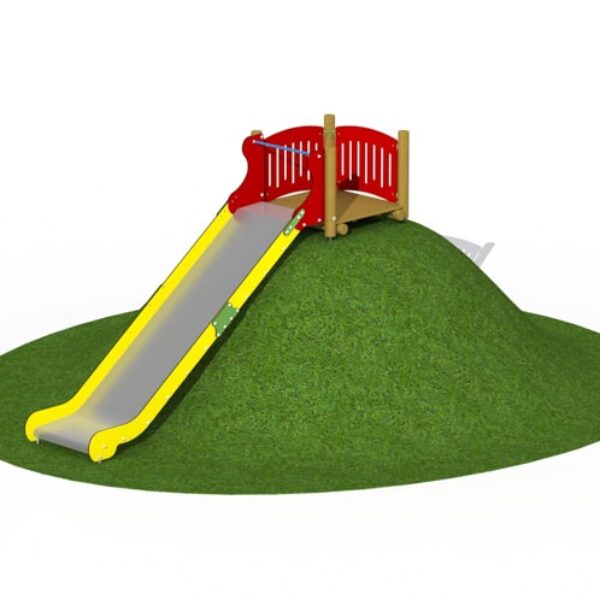 Heuvelglijbaan RVS (1m breed glijlengte 3,6m)