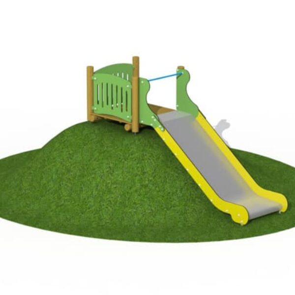 Heuvelglijbaan RVS (1m breed, glijlengte 3,6m)