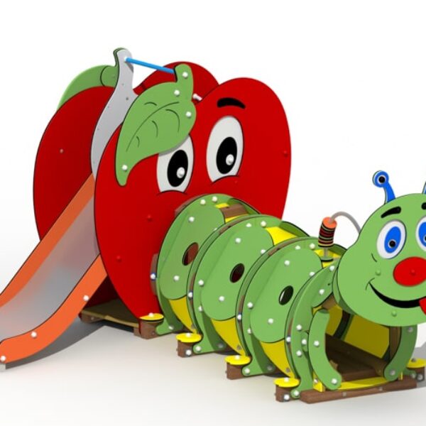 De Rups en De Appel met RVS Glijbaan | Korte Versie