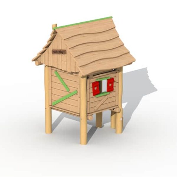 Houthakkershutje met Banken,Tafel & Stappalen
