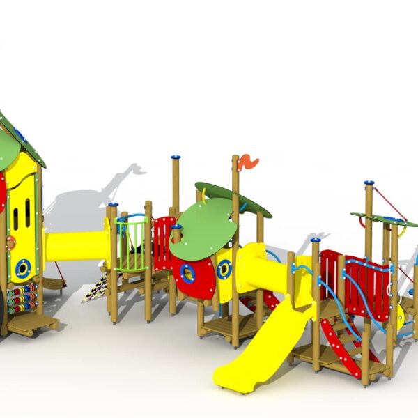 De Drie Biggetjes met kunststof Glijbaan