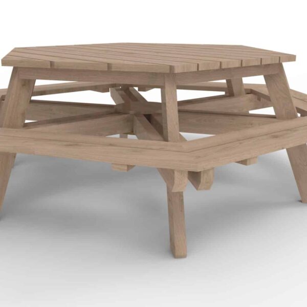 Picknicktafel 6-zijdig
