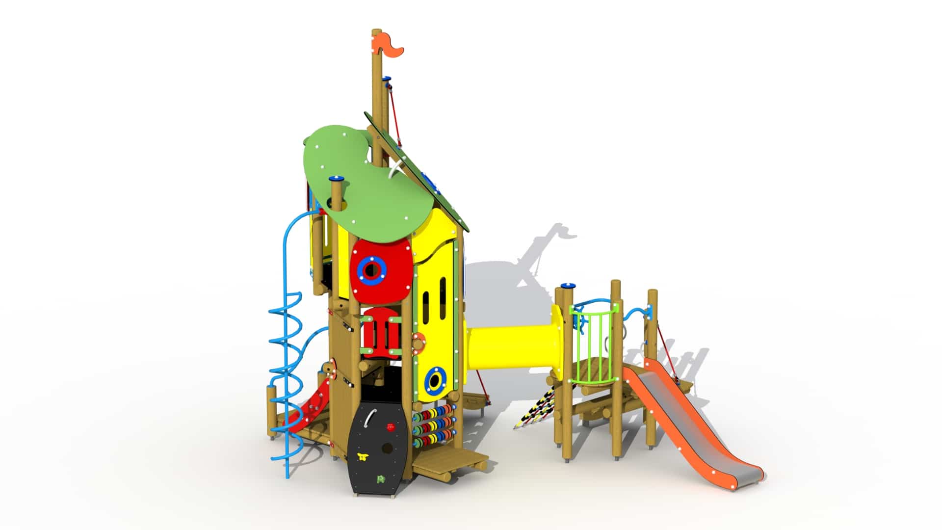 100276-f011a-vanee-europlay-de-gelaarsde-kat-inox-glijbaan-combinatietoestel-b