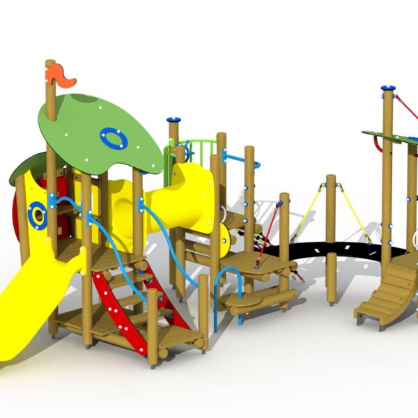 Combinatietoestel Merlijn de Tovenaar met Kunststof Glijbaan