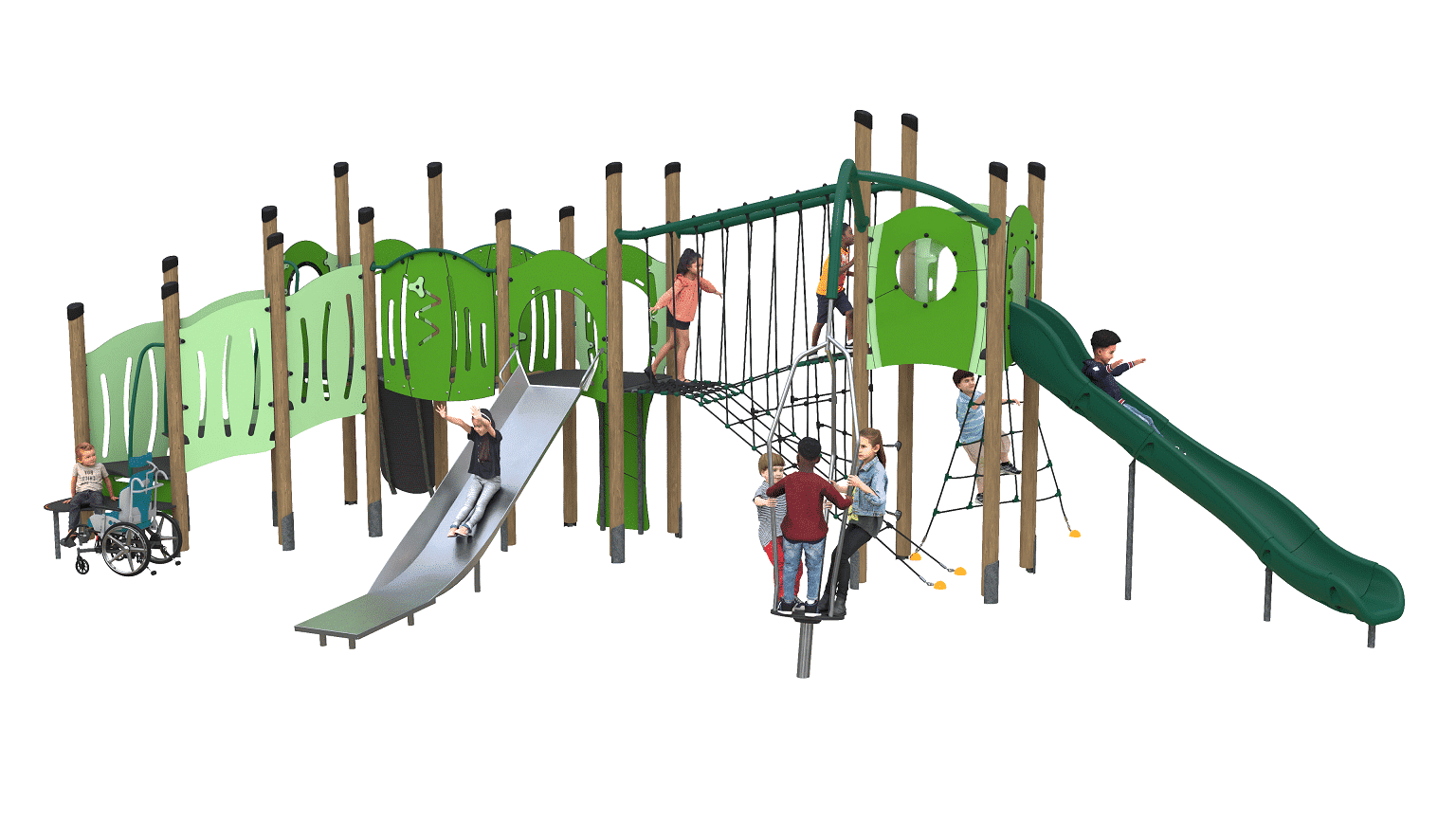 104690-qjb3005-vanee-playdale-special-leersumschool-inclusief-combinatietoestel-groen