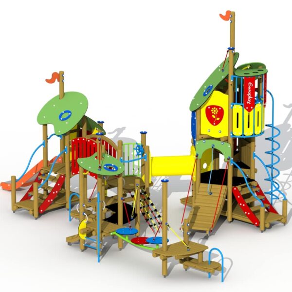 Combinatietoestel Het Lelijke Eendje met RVS Glijbaan