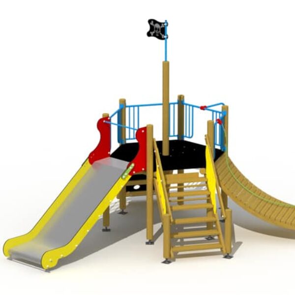 Combinatietoestel Zeester met RVS Glijbaan