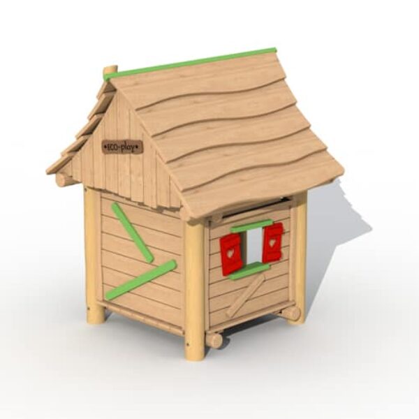 Houthakkershutje met Banken en Tafel