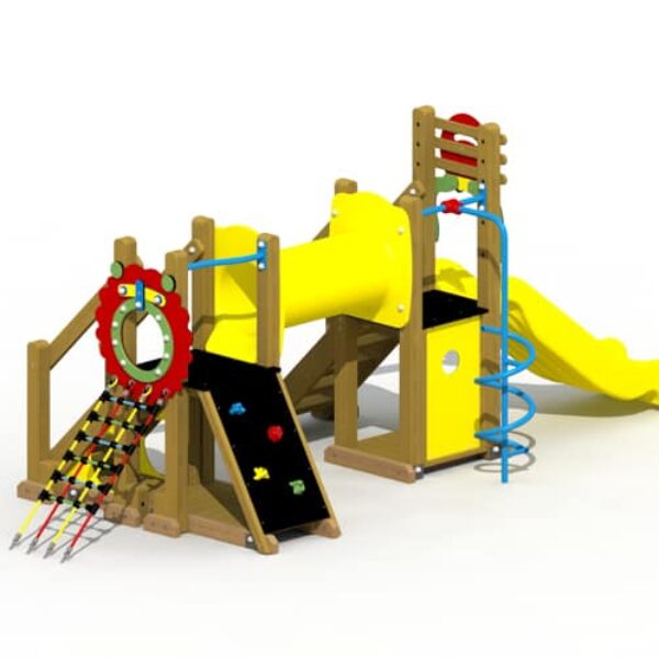 Kleutertoestel Mammoet met Kunststof Glijbaan