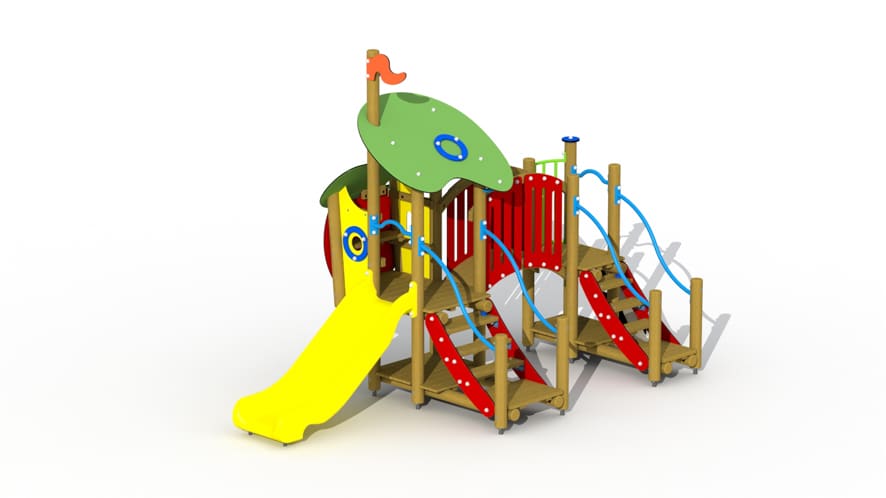 100228-f0031a-de-wolf-en-de-zeven-geitjes-kunststof-met-gebogen-loopbrug-combinatietoestel-c