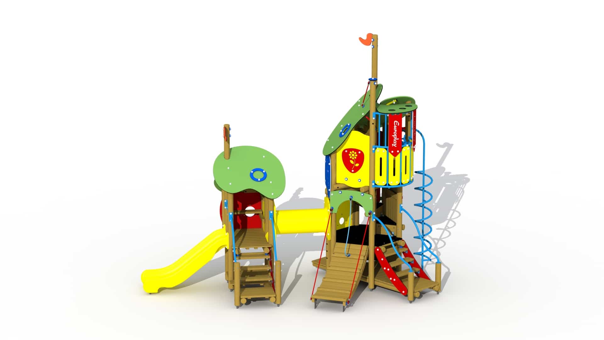 100270-f0081a-vanee-europlay-de-kikkerkoning-kunststof-glijbaan-en-kruiptunnel-combinatietoestel-e