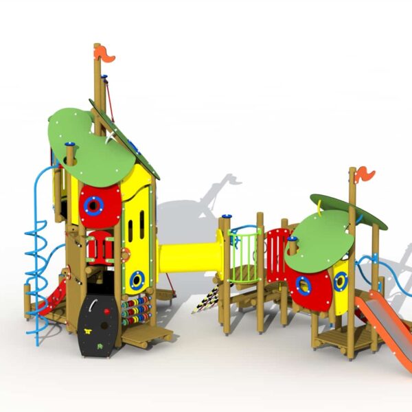 De Klokkenluider van de Notre-Dame met RVS Glijbaan