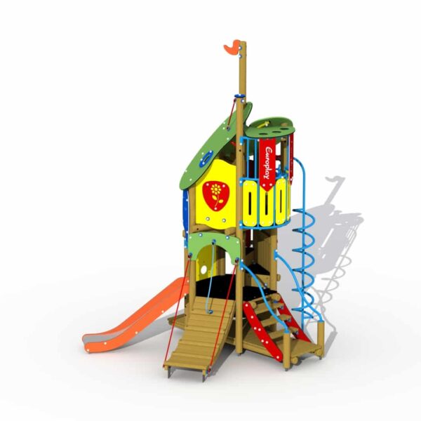 Combinatietoestel Peuters Doornroosje met RVS Glijbaan