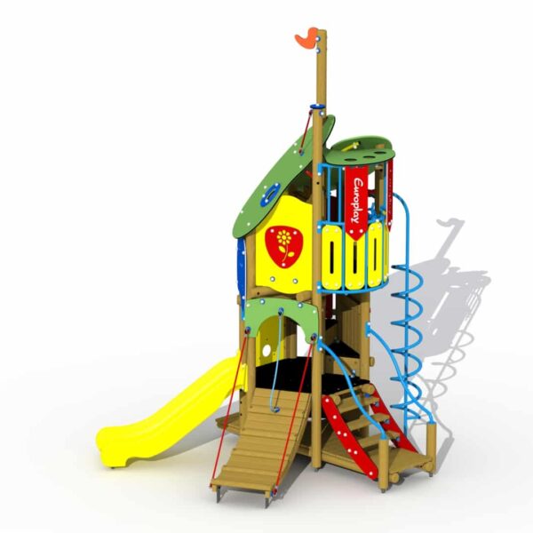 Combinatietoestel Peuters Doornroosje met Kunststof Glijbaan