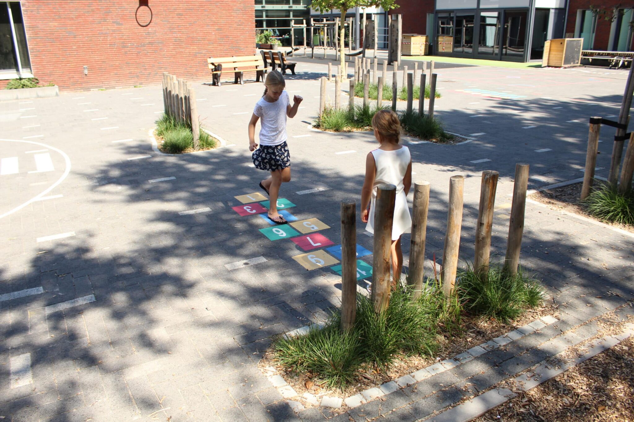 Hinkelbaan in de zomer