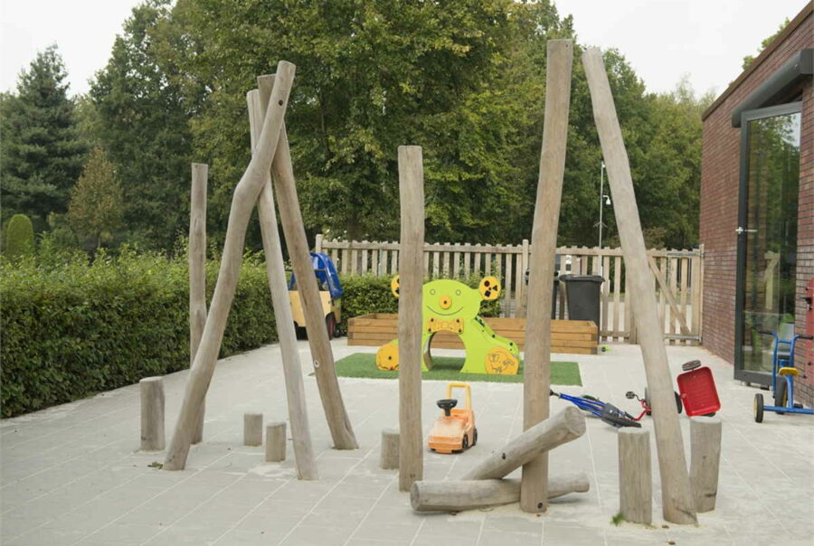 Palenbos op speelplaats