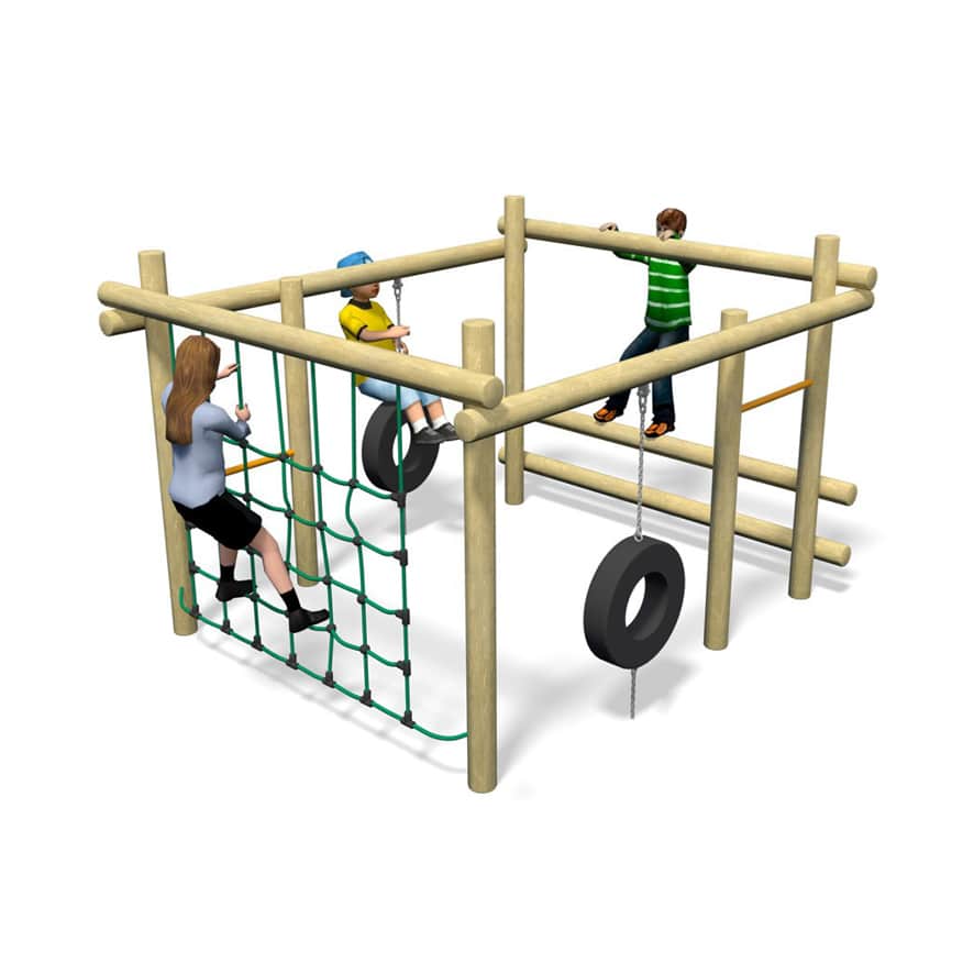 Klimtoestel net vierkant klimtoestel