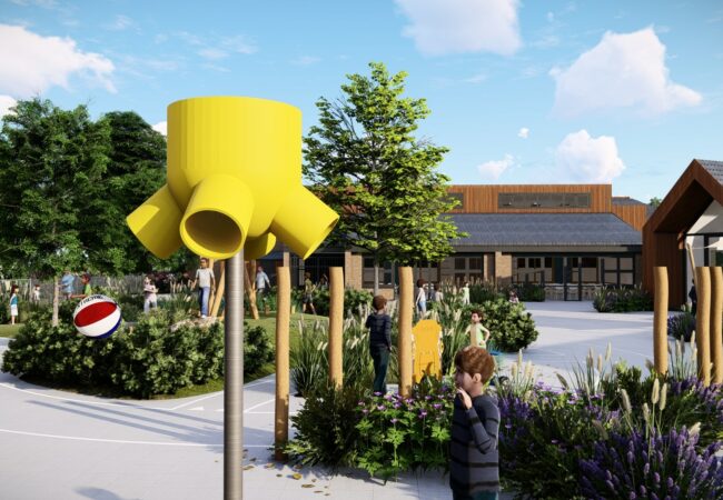 Rehobothschool - 3D shot 1_1 - Photo schoolpleinontwerp 3D