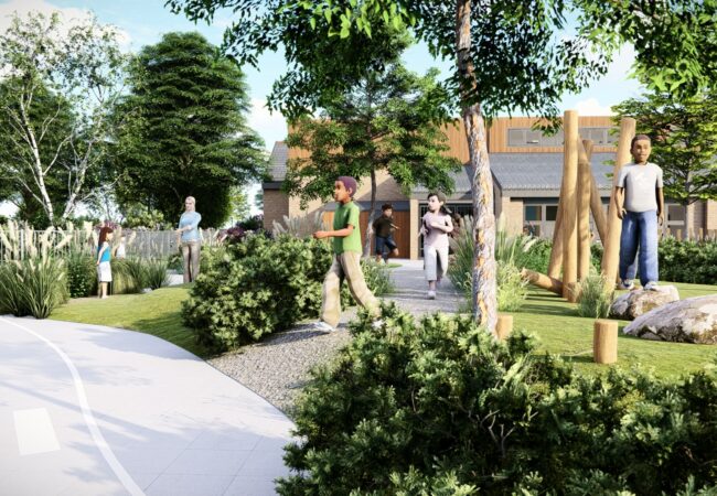 Rehobothschool - 3D shot 1_2 - Photo schoolpleinontwerp 3D