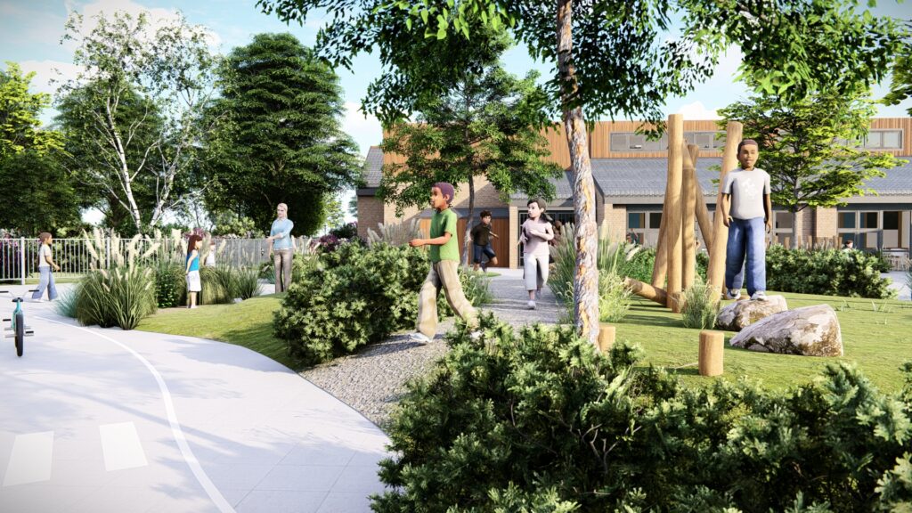 3D ontwerp schoolplein