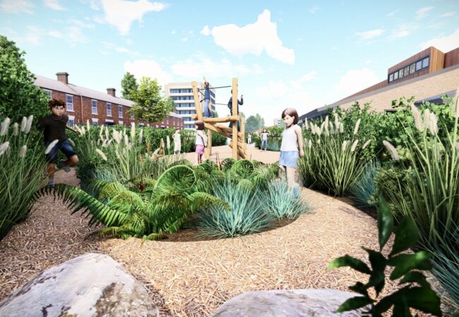 Rehobothschool - 3D shot 1_4 - Photo schoolpleinontwerp 3D