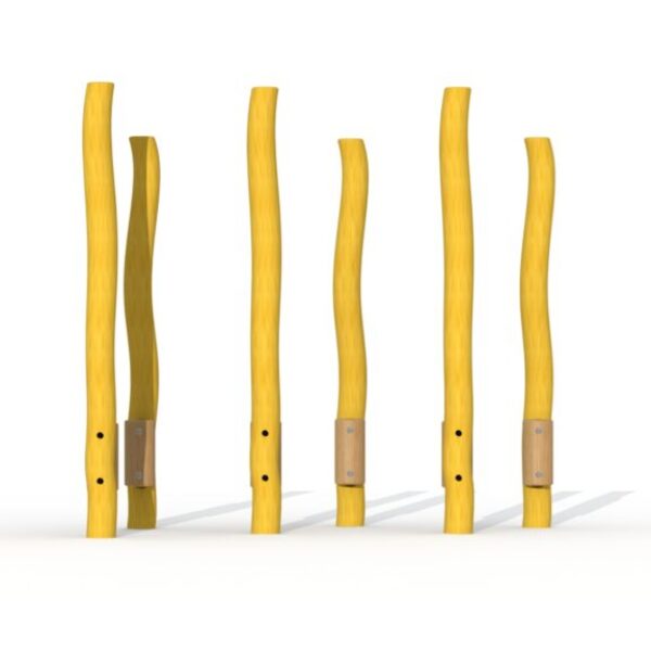 Balanceertoestel Steltenpad (6 palen) Robinia