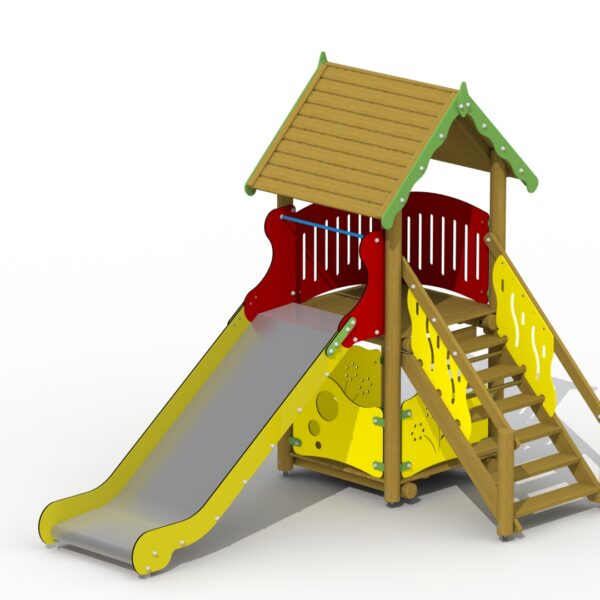 Klimtoestel Glijbaanhuisje RVS Glijbaan