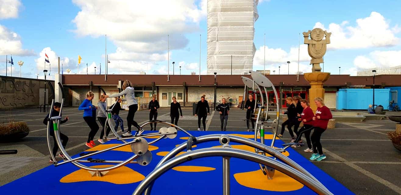 Mobiele fitnessvloer – Noordwijk