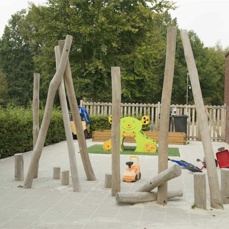 Palenbos op speelplaats