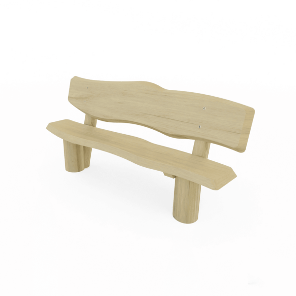 Natuur zitbank | Met rugleuning