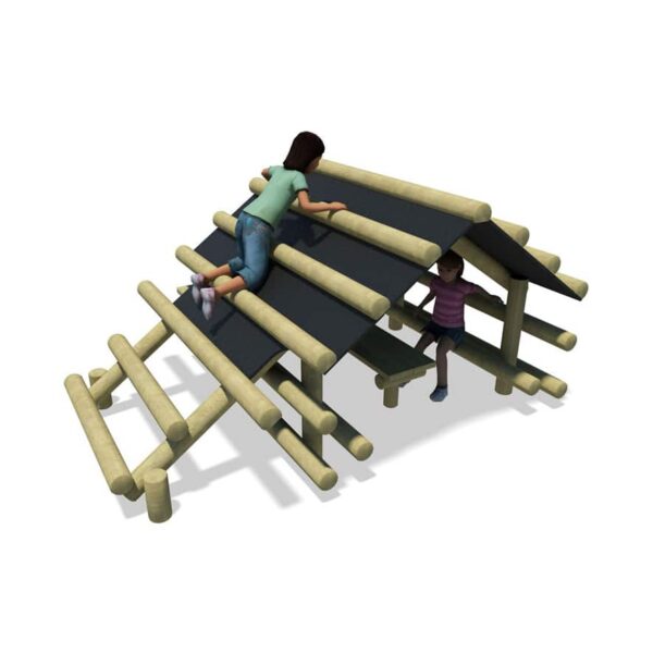 Klim speelhuisje hout