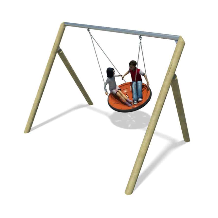 Vogelnestschommel Mandschommel hout