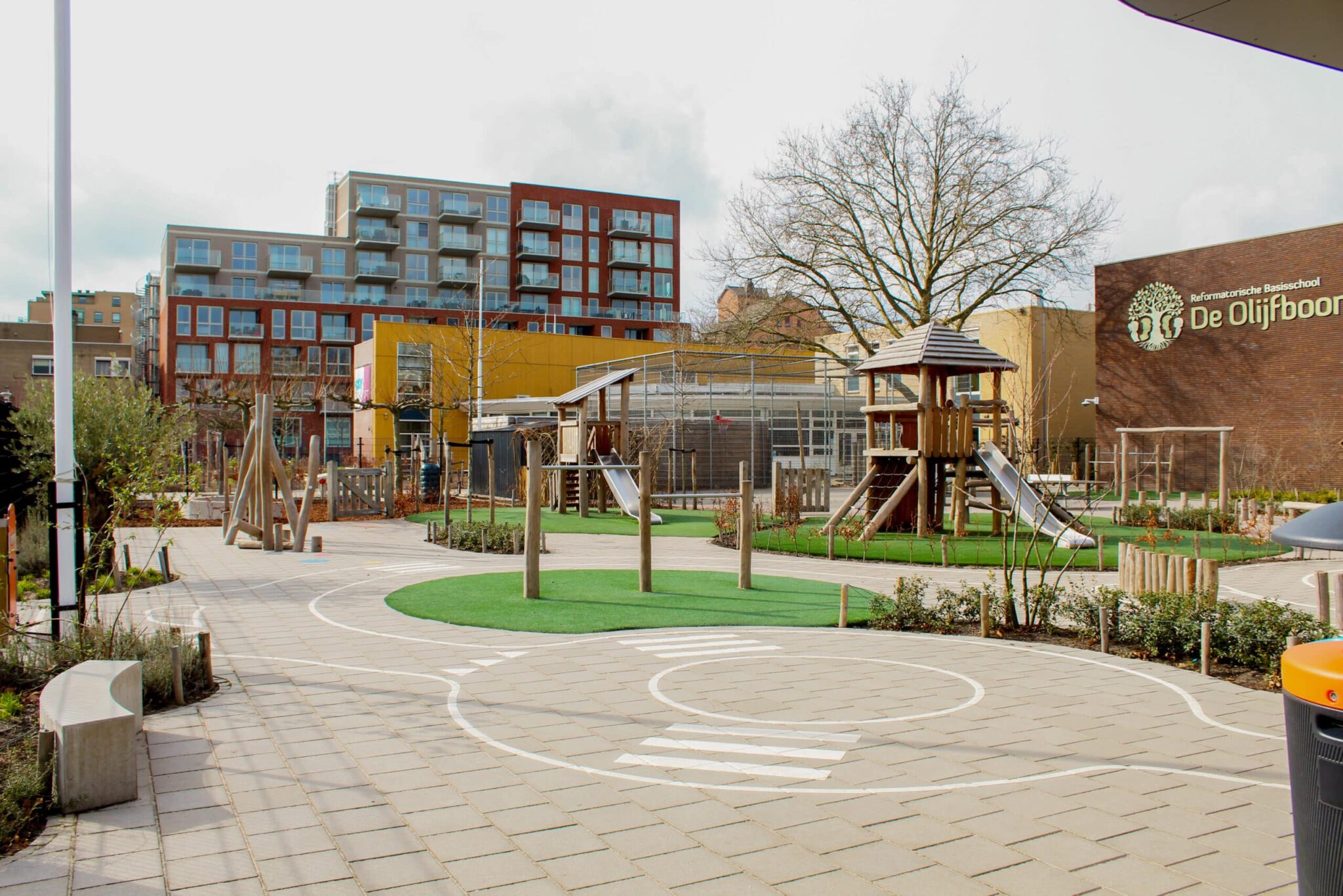 Overzicht natuurlijk schoolplein