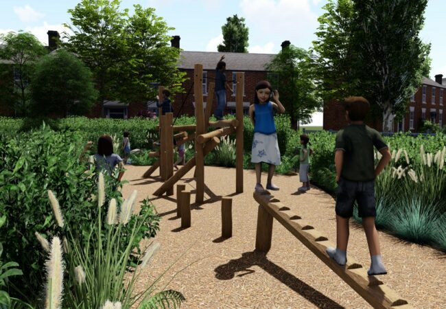 schoolpleinontwerp 3D