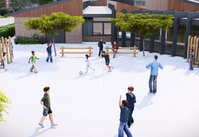 schoolpleinontwerp 3D