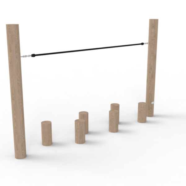 Balanceertoestel Robinia stappalen met kabelleuning