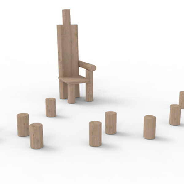 Buitenklas Sprookjes- & Avonturenstoel (10 palen) Robinia