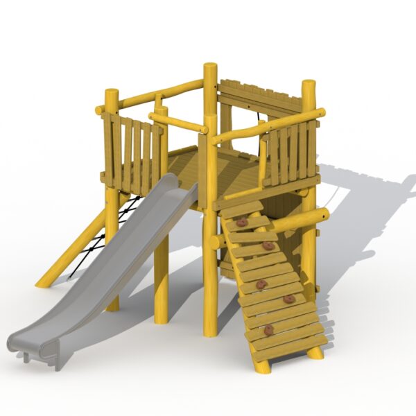 Tovertoren zonder Dak met RVS Glijbaan)