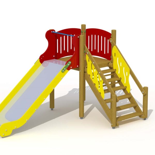 Glijtoren met RVS Glijbaan