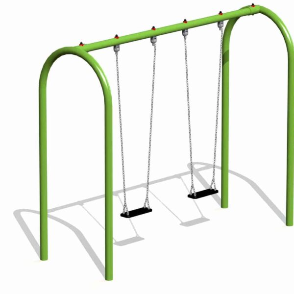 Schommel Dubbele Schommel Metaal met 2 Rubberzittingen