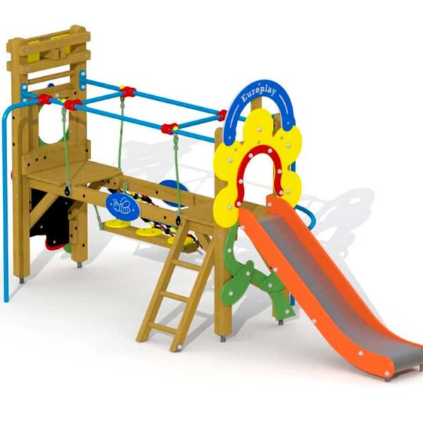 Kleutertoestel Paradisio met RVS Glijbaan