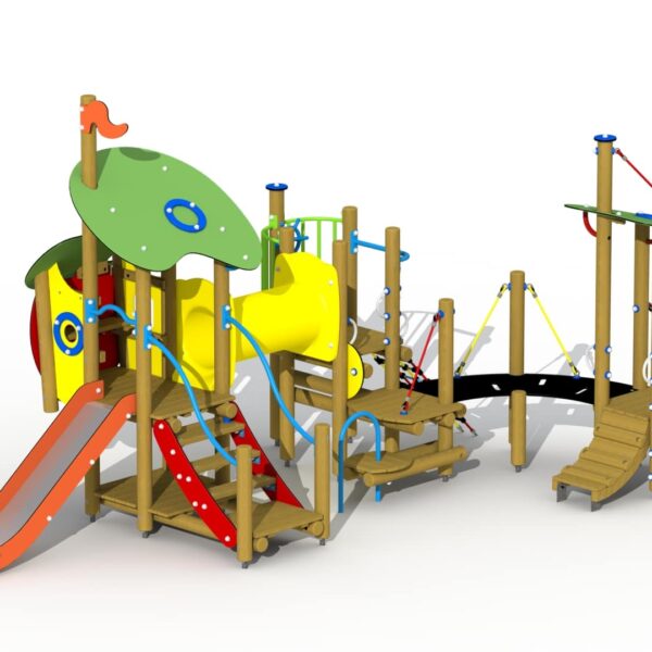 Combinatietoestel Merlijn de Tovenaar met RVS Glijbaan