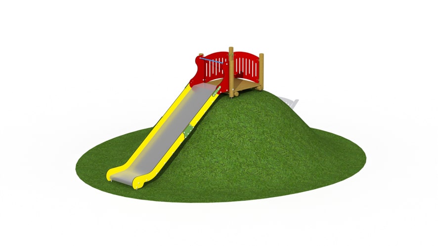 100391-h121r-vanee-europlay-inox-heuvelglijbaan-1m-3.5m-rood