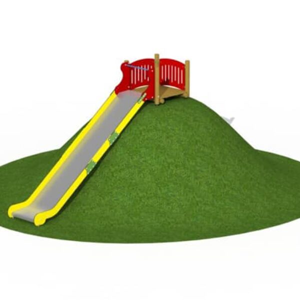 Heuvelglijbaan RVS (1m breed glijlengte 4,6m)